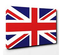 Big Box Art Union Jack British Flag (4) Canvas Wall Art Print Ready to Hang Picture, 30 x 20 Inch (76 x 50 cm), Multi-Coloured