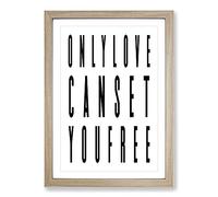Big Box Art Untitled-1 Typography Framed Wall Art Picture Print Ready to Hang, Oak A2 (62 x 45 cm)