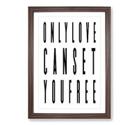 Big Box Art Untitled-1 Typography Framed Wall Art Picture Print Ready to Hang, Walnut A2 (62 x 45 cm)