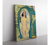 Big Box Art Venus in The Grotto by Koloman Moser Canvas Wall Art Print Ready to Hang Picture, 76 x 50 cm (30 x 20 Inch), Grey, Green, Gold