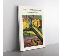 Big Box Art View from The Window Ernst Ludwig Kirchner Canvas Wall Art Print Ready to Hang Picture, 76 x 50 cm (30 x 20 Inch), Exhibition