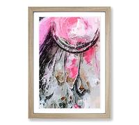 Big Box Art View of The Heavens in Abstract Framed Wall Art Picture Print Ready to Hang, Oak A2 (62 x 45 cm)