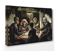 Big Box Art Vincent Van Gogh Potato Eaters Canvas Wall Art Print Ready to Hang Picture, 30 x 20 Inch (76 x 50 cm), Multi-Coloured
