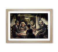 Big Box Art Vincent Van Gogh Potato Eaters Framed Wall Art Picture Print Ready to Hang, Oak A2 (62 x 45 cm)