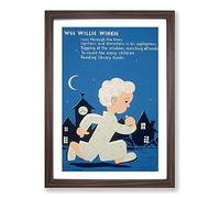Big Box Art Vintage Poster Wee Willie Winkle Framed Wall Art Picture Print Ready to Hang, Walnut A2 (62 x 45 cm)
