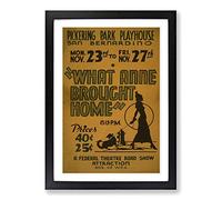 Big Box Art Vintage WPA Poster What Anne Brought Home (2) Framed Wall Art Picture Print Ready to Hang, Black A2 (62 x 45 cm)
