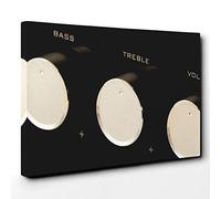 Big Box Art Volume Hi Fi Amp Bass 2 Canvas Wall Art Print Ready to Hang Picture, 30 x 20 Inch (76 x 50 cm), Multi-Coloured