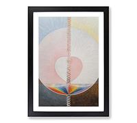 Big Box Art What A Human Being is by Hilma Af Klint Framed Wall Art Picture Print Ready to Hang, Black A2 (62 x 45 cm)