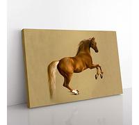 Big Box Art Whistlejacket by George Stubbs Canvas Wall Art Print Ready to Hang Picture, 76 x 50 cm (30 x 20 Inch), Cream, Cream, Brown