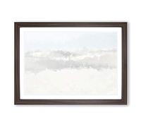 Big Box Art White Sands in New Mexico in Abstract Framed Wall Art Picture Print Ready to Hang, Walnut A2 (62 x 45 cm)