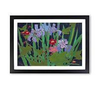 Big Box Art Wild Flowers by Tom Thomson Framed Wall Art Picture Print Ready to Hang, Black A2 (62 x 45 cm)