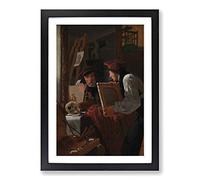 Big Box Art Wilhelm Bendz A Young Artist Framed Wall Art Picture Print Ready to Hang, Black A2 (62 x 45 cm)