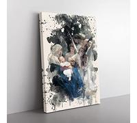 Big Box Art William Adolphe Bouguereau Song of The Angels French Cream Canvas Wall Art Print Ready to Hang Picture, 76 x 50 cm (30 x 20 Inch), Multi-Coloured