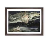 Big Box Art William Blake Illustration 3 Framed Wall Art Picture Print Ready to Hang, Walnut A2 (62 x 45 cm)