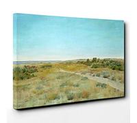 Big Box Art William Merritt Chase First Touch of Autumn Canvas Wall Art Print Ready to Hang Picture, 30 x 20 Inch (76 x 50 cm), Multi-Coloured