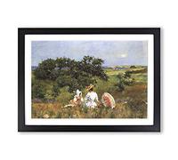 Big Box Art William Merritt Chase The Fairytale Framed Wall Art Picture Print Ready to Hang, Black A2 (62 x 45 cm)