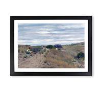 Big Box Art William Merritt Chase The Old Sand Road Framed Wall Art Picture Print Ready to Hang, Black A2 (62 x 45 cm)