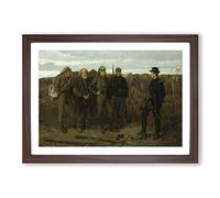 Big Box Art Winslow Homer Prisoners from The Front Framed Wall Art Picture Print Ready to Hang, Walnut A2 (62 x 45 cm)