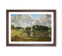 Big Box Art Wivenhoe Park in Essex by John Constable Framed Wall Art Picture Print Ready to Hang, Walnut A2 (62 x 45 cm)