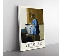 Big Box Art Woman Reading A Letter Johannes Vermeer Canvas Wall Art Print Ready to Hang Picture, 76 x 50 cm (30 x 20 Inch), Exhibition
