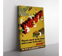 Big Box Art Women at War Canvas Wall Art Print Ready to Hang Picture, 76 x 50 cm (30 x 20 Inch), Multi-Coloured