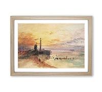 Big Box Art Yarmouth Harbour Norfolk Framed Print A2 Oak
