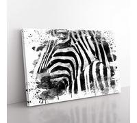 Big Box Art Zebra Stripes (2) V3 Canvas Wall Art Print Ready to Hang Picture, 76 x 50 cm (30 x 20 Inch), Multi-Coloured