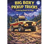 Big Boxy Pickup Trucks Coloring Book: Fun Classic Square-Body Style Truck Pages for Kids Ages 4-10 (Extreme Off-Road Vehicles Coloring Book Series)