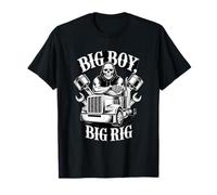 Big Boy Big Rig Truck Driver Skull Mechanic Driver LKW Tee T-Shirt