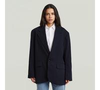 Big Boyfriend Oversized Blazer - Dark blue - Women XXS