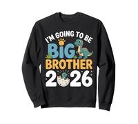 Big Bro 2026 Dinosaur Pregnancy Announcement Kids Sweatshirt