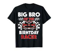Big Bro Of The Birthday Racer Race Car Party Family Matching T-Shirt