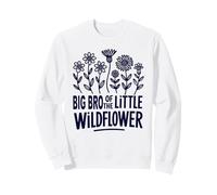 Big Bro Of The Little Wildflower Birthday Party Baby Shower Sweatshirt