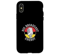 Big Broadcast Energy Funny Sportscasting A Sports Announcer Case for iPhone X/XS
