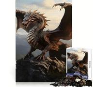 Big Bronze Dragon On Hill Jigsaw 1000 Pieces for Teenagers Enhance Recall Tranquil Escape Precision Cut Thoughtful Gift (38x26cm)