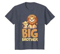 Big Brother 2025 Lion Big Bro T-Shirt, Youth, Heather Blue, Small