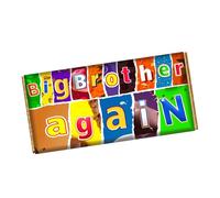 Big Brother Again Chocolate Bar Wrapper Novelty Gift Present For New Baby CH-9673 (with chocolate bar (100g))