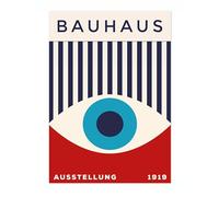 Big Brother Bauhaus Poster Mid Century Modern Wall Decor Print, Abstract Geometric Wall Art Boho Abstract Artwork Architecture, Archival Matte, A1 (Print Only) - 84.1x59.4cm