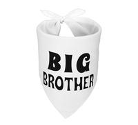 Big Brother Dog Bandana, Adjustable Polyster Triangle Scarf, New Baby Pet Pregnancy Announecment, Gender Reveal Accessories for Small and Medium Male Dogs