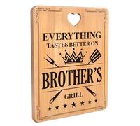 Big Brother Gifts, Brother Birthday Gifts - Bamboo Cutting Board Gifts for Brother, Prefect Birthday Gifts for Brother, Fathers Day Brother Gifts