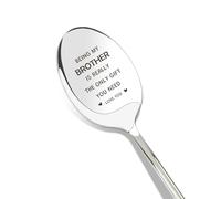 Big Brother Gifts Brother Birthday Gifts for Brothers Adult Christmas Presents Funny from Sister Gradudation Personalised Father's Day Presents Christmas Xmas Teaspoon,Coffee Spoon