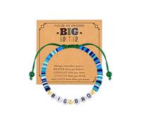 Big Brother Gifts,Brother Bracelet for Men,Inspiring Designs,Comes With a Greeting Card,Comfortable to Wear,A Symbol of Friendship,Bond Between Friends,Perfect as a Birthday Gift From Younger Siblings