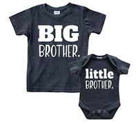 Big Brother Little Brother Shirts Matching Outfits Sibling Gifts Baby Set - black - Kids (5T) / Baby (3-6M)