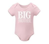 Big Brother Little Sister Outfits Matching Toddler Shirt Lil Sis Newborn Outfit Baby Clothes Light Pink-style 3months