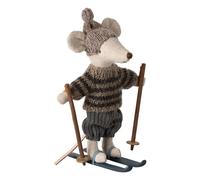 Big Brother Mouse and his skis Grey one size