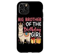 Big Brother of the Birthday Girl Llama Birthday Party Case for iPhone 11 Pro