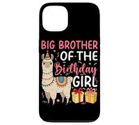 Big Brother of the Birthday Girl Llama Birthday Party Case for iPhone 13