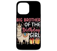 Big Brother of the Birthday Girl Llama Birthday Party Case for iPhone 13 Pro Max