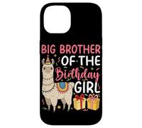 Big Brother of the Birthday Girl Llama Birthday Party Case for iPhone 14