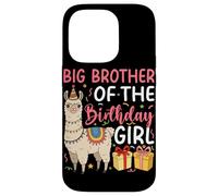 Big Brother of the Birthday Girl Llama Birthday Party Case for iPhone 14 Pro